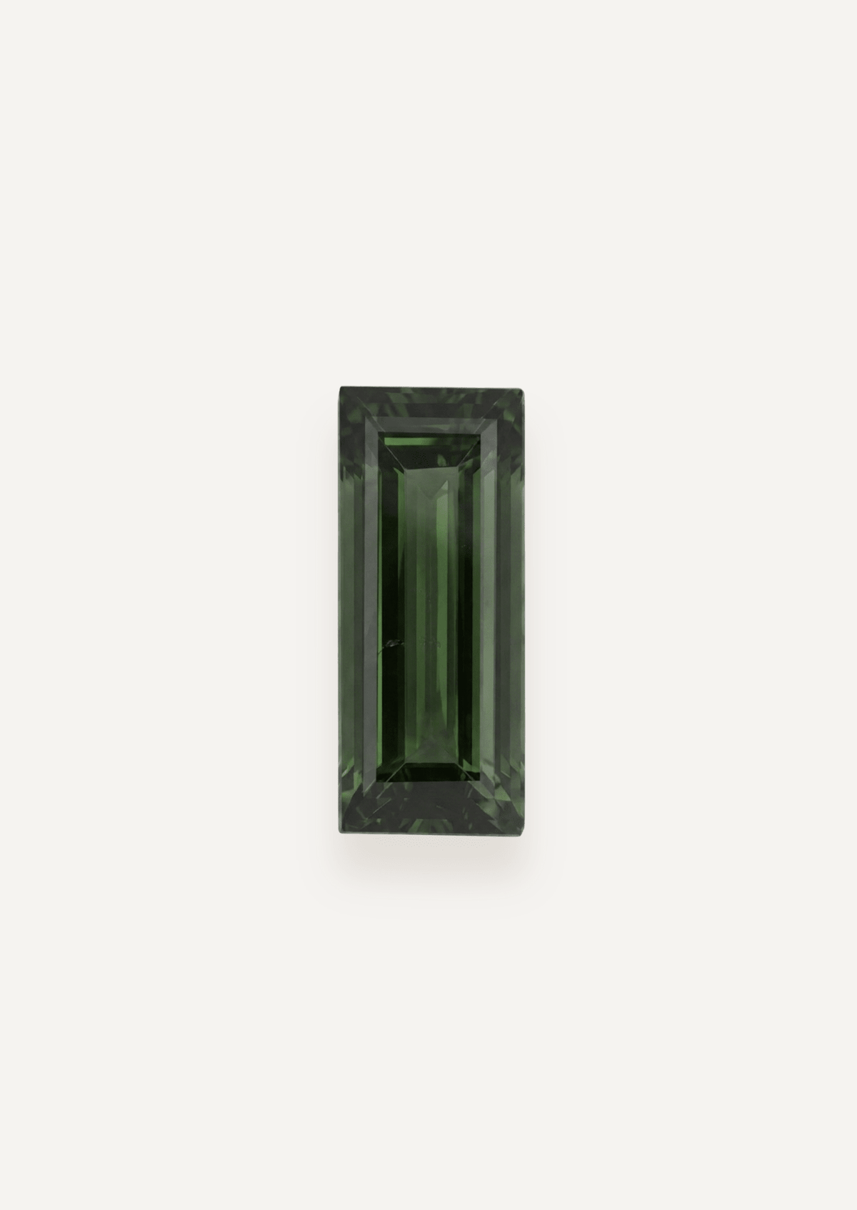1.73ct Green Parti Long Emerald Cut Sapphire - Molten Store