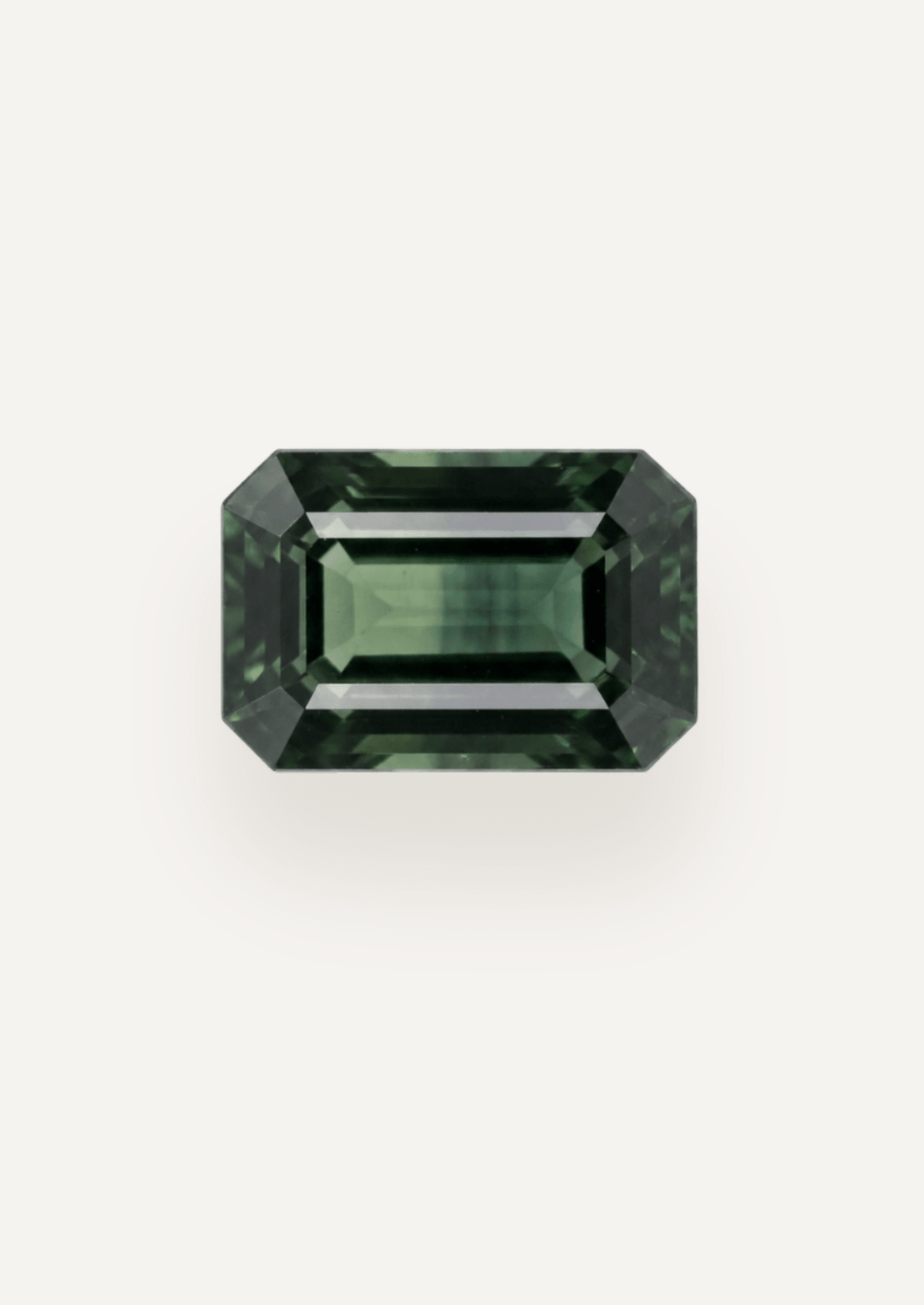 1.78ct Queensland Green Parti Emerald Cut Sapphire - Molten Store