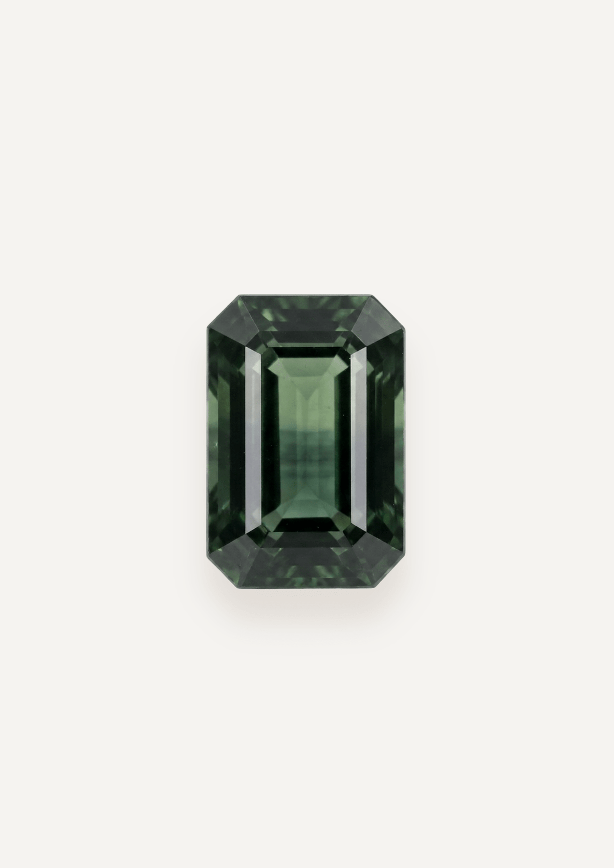 1.78ct Queensland Green Parti Emerald Cut Sapphire - Molten Store