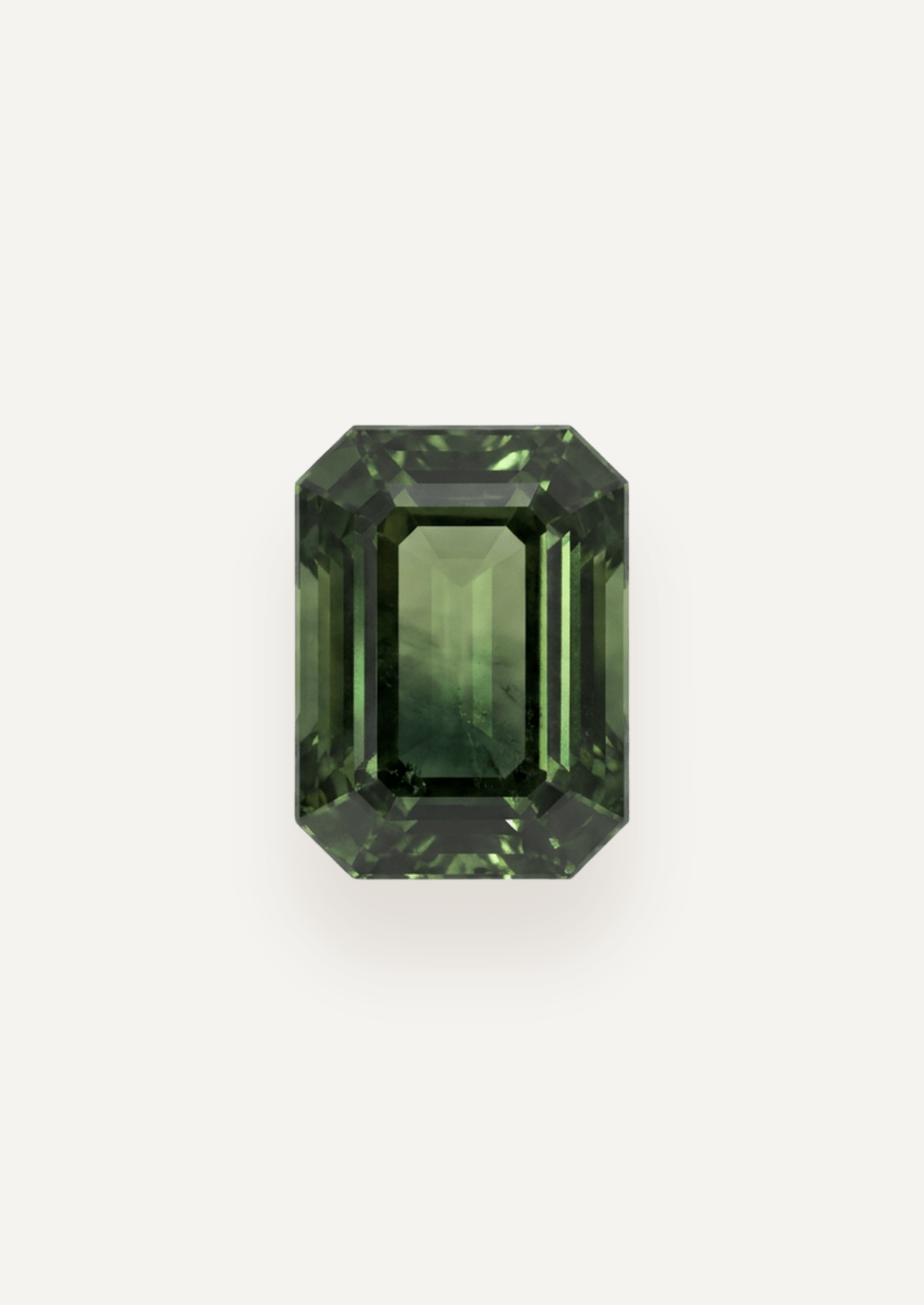 1.80ct Queensland Green Emerald Cut Sapphire - Molten Store