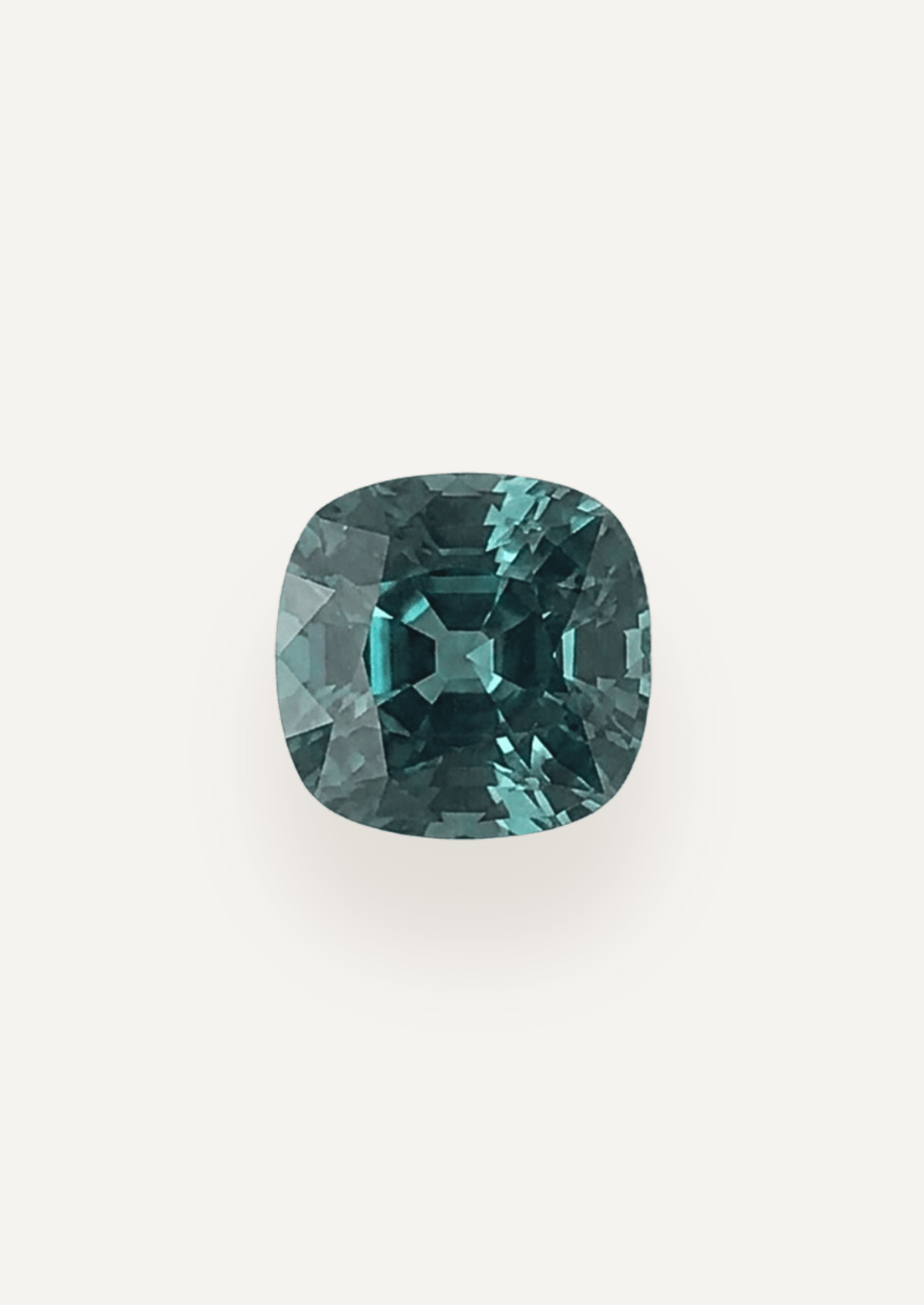 1.83ct Green Cushion Cut Sapphire - Molten Store