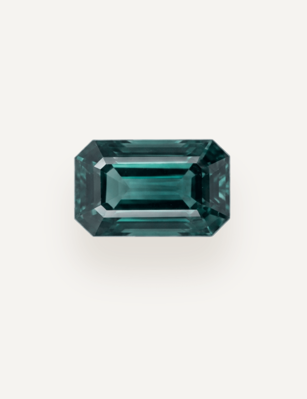 1.90ct Queensland Green Parti Emerald Cut Sapphire - Molten Store