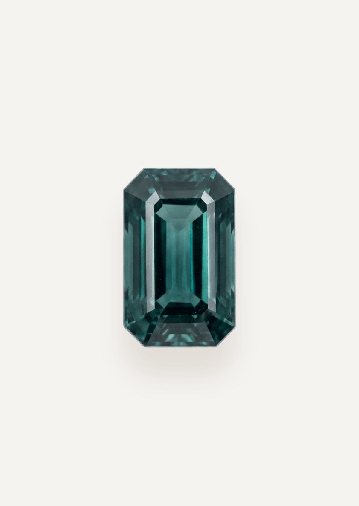 1.90ct Queensland Green Parti Emerald Cut Sapphire - Molten Store