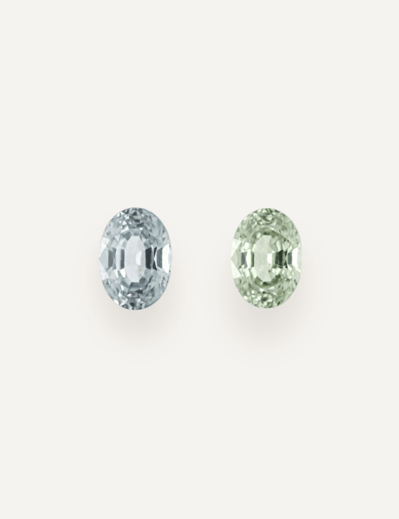 1.97 TCW Green Oval Cut Sapphire Pair - Molten Store
