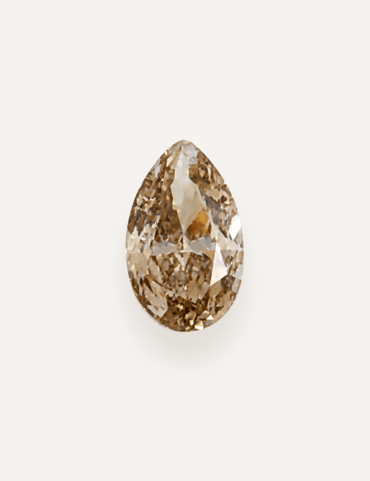 2.00ct Fancy Yellow Pear Cut Diamond - Molten Store