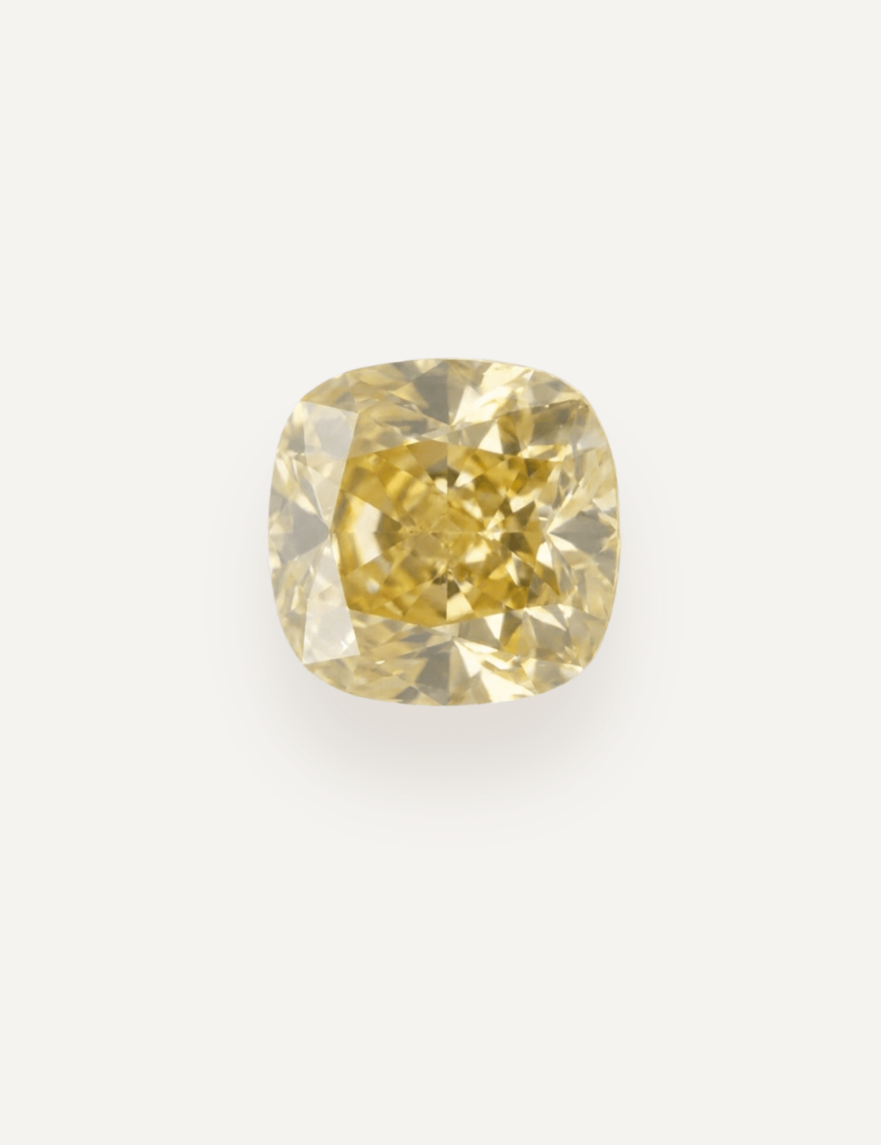 2.00ct Yellow Cushion Cut Diamond - Molten Store
