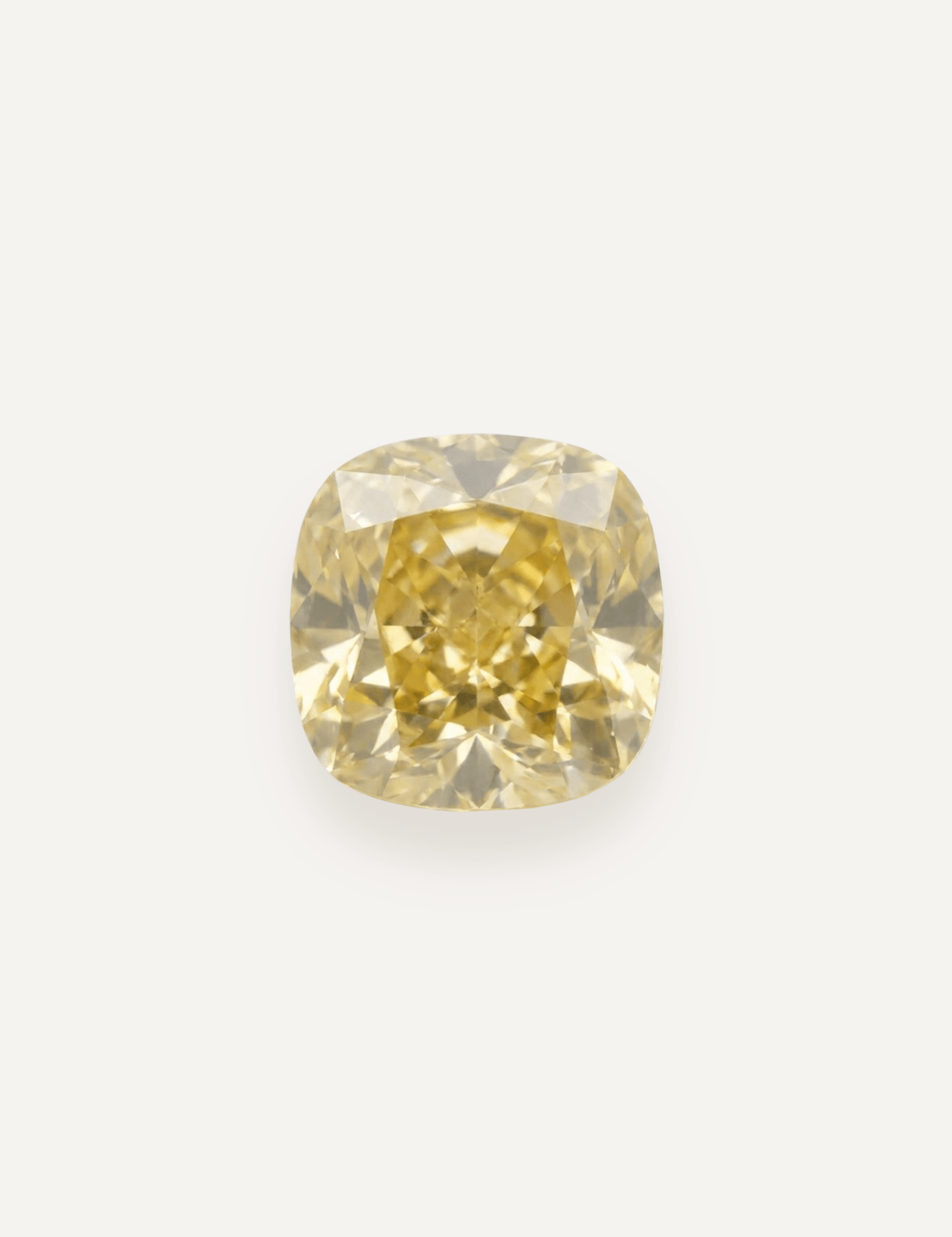 2.00ct Yellow Cushion Cut Diamond - Molten Store
