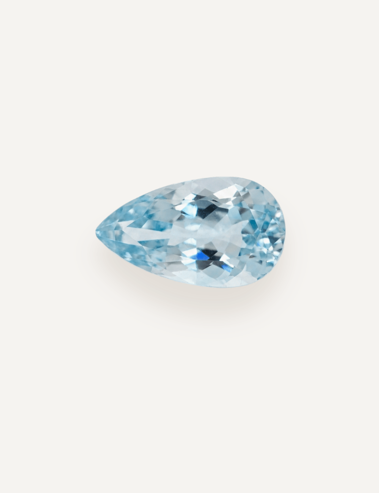 2.07ct Blue Pear Cut Aquamarine - Molten Store