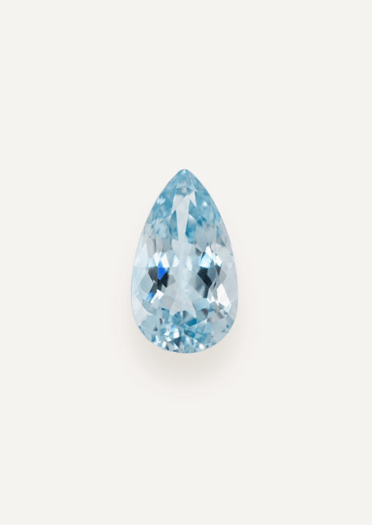 2.07ct Blue Pear Cut Aquamarine - Molten Store