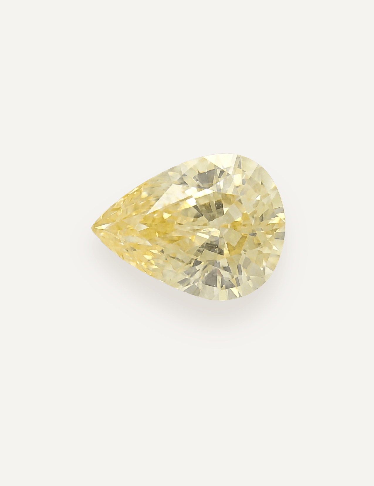 2.13ct Yellow Pear Cut Sapphire - Molten Store