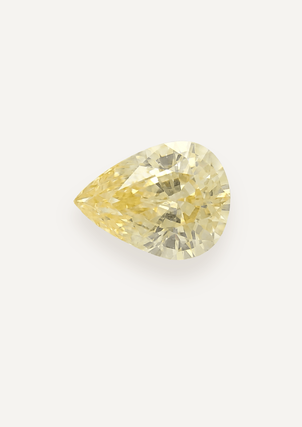 2.13ct Yellow Pear Cut Sapphire - Molten Store