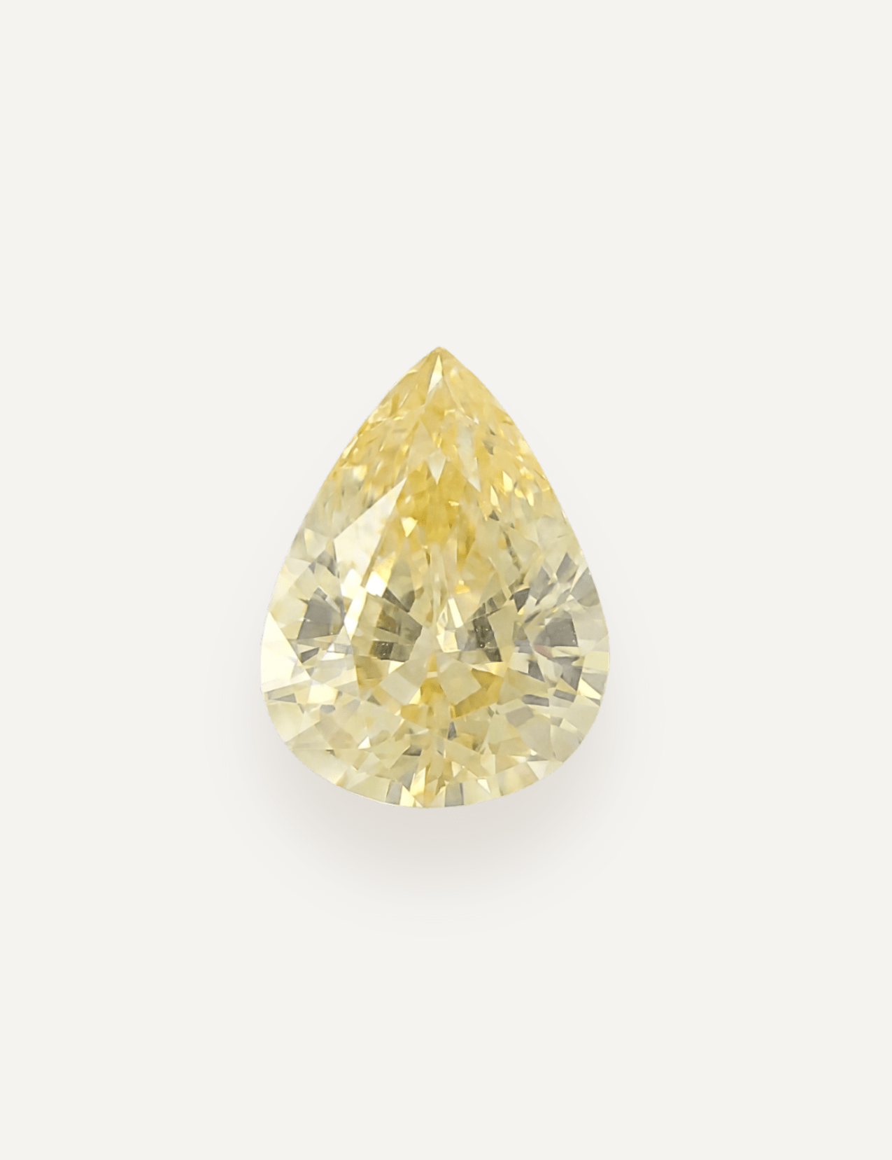 2.13ct Yellow Pear Cut Sapphire - Molten Store