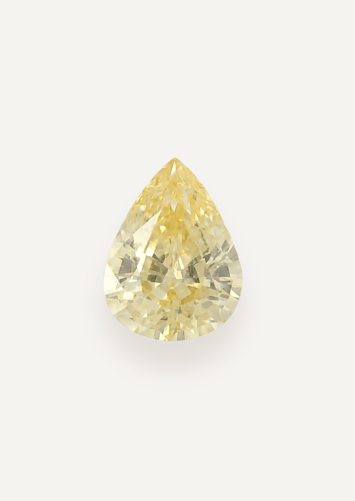 2.13ct Yellow Pear Cut Sapphire - Molten Store