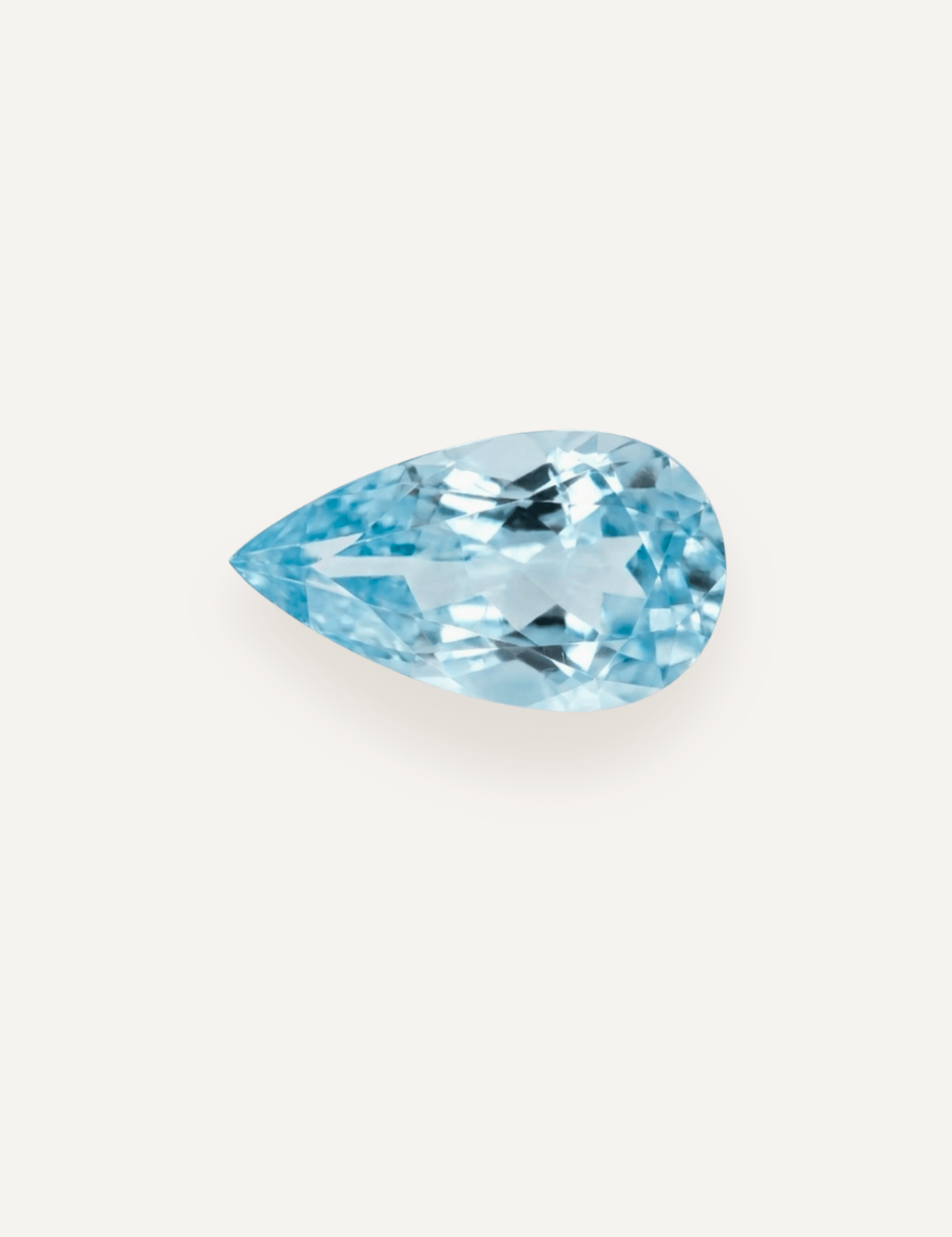 2.17ct Blue Pear Cut Aquamarine - Molten Store