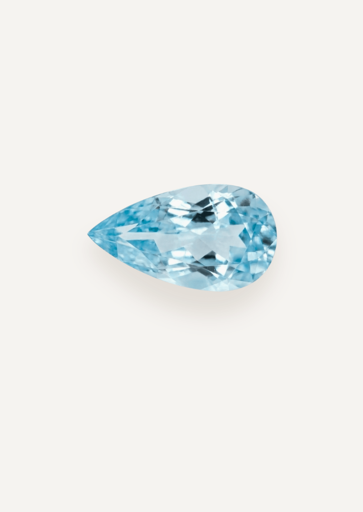 2.17ct Blue Pear Cut Aquamarine - Molten Store