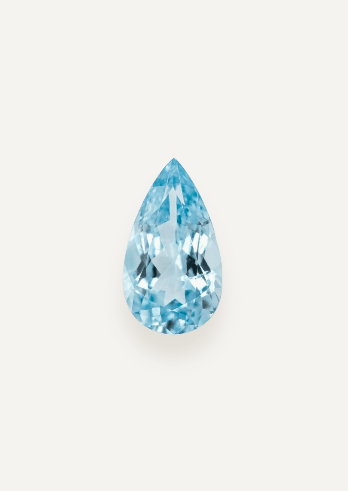 2.17ct Blue Pear Cut Aquamarine - Molten Store