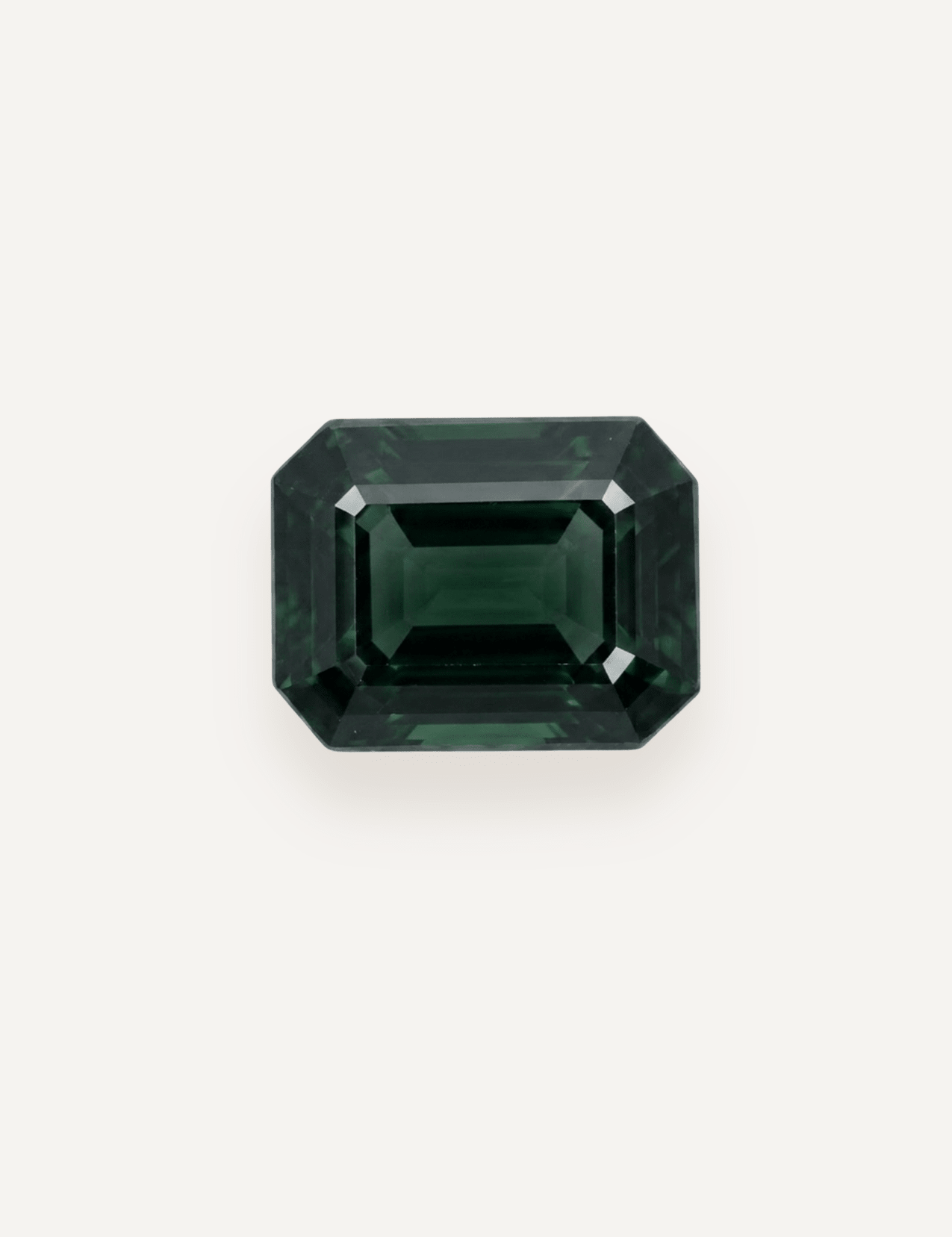 2.19ct Queensland Green Parti Emerald Cut Sapphire - Molten Store