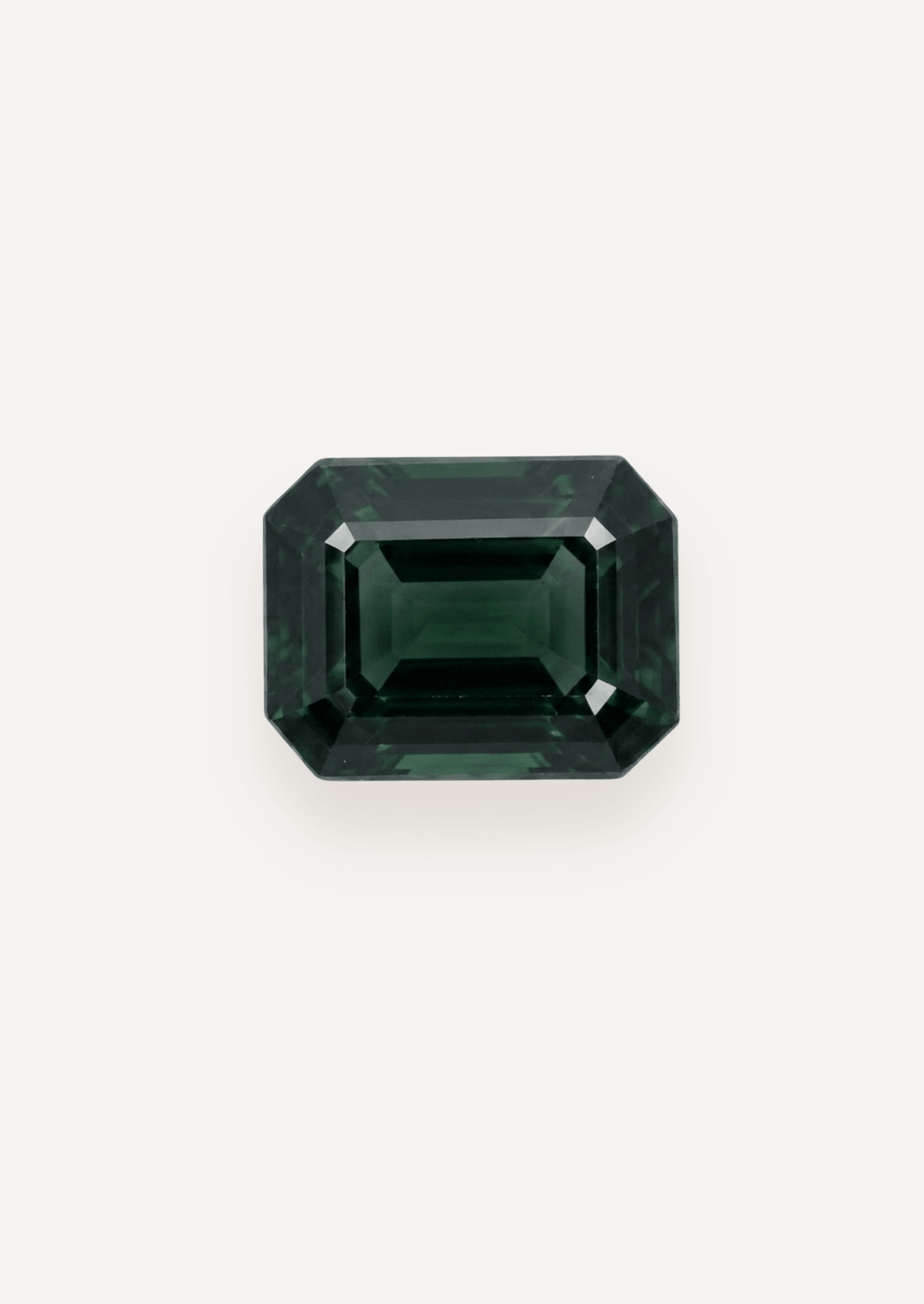 2.19ct Queensland Green Parti Emerald Cut Sapphire - Molten Store