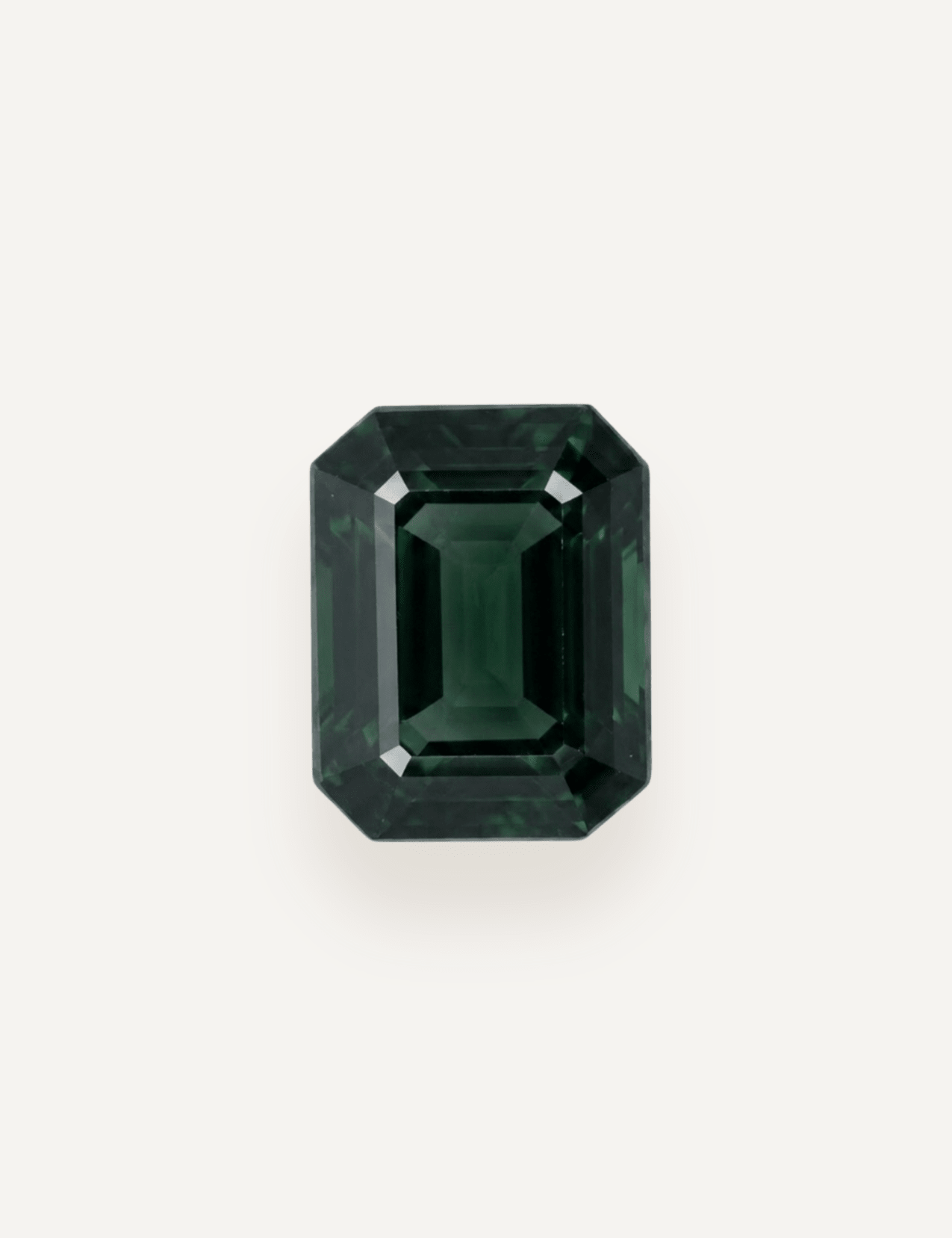 2.19ct Queensland Green Parti Emerald Cut Sapphire - Molten Store