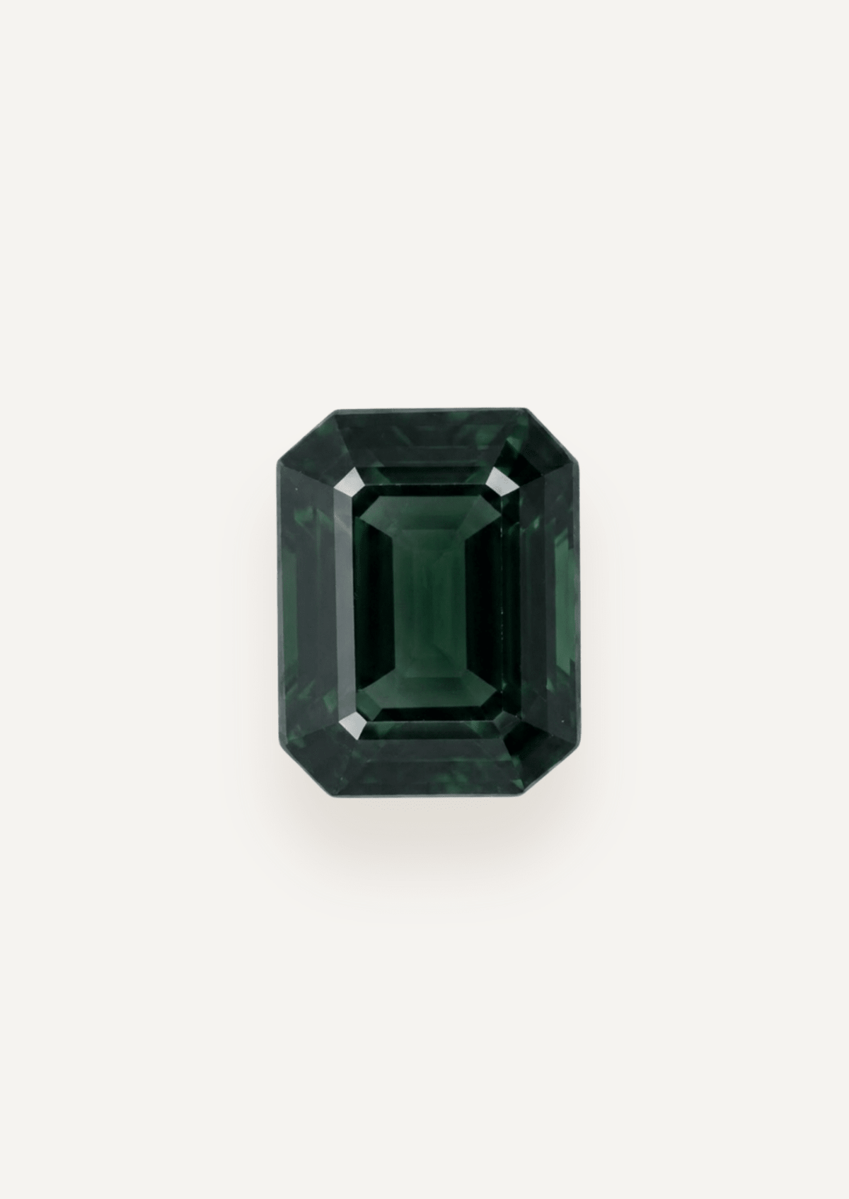 2.19ct Queensland Green Parti Emerald Cut Sapphire - Molten Store