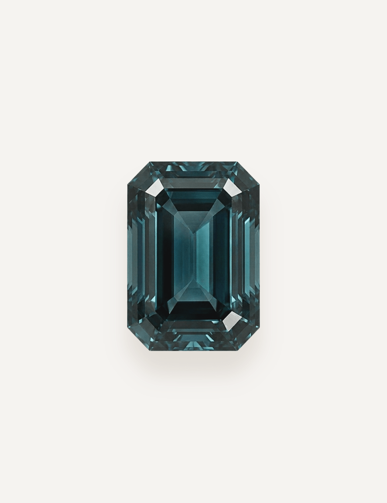 2.22ct Australian Blue Parti Emerald Cut Sapphire - Molten Store