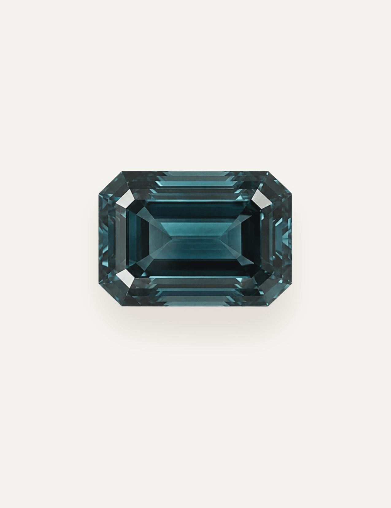 2.22ct Australian Blue Parti Emerald Cut Sapphire - Molten Store