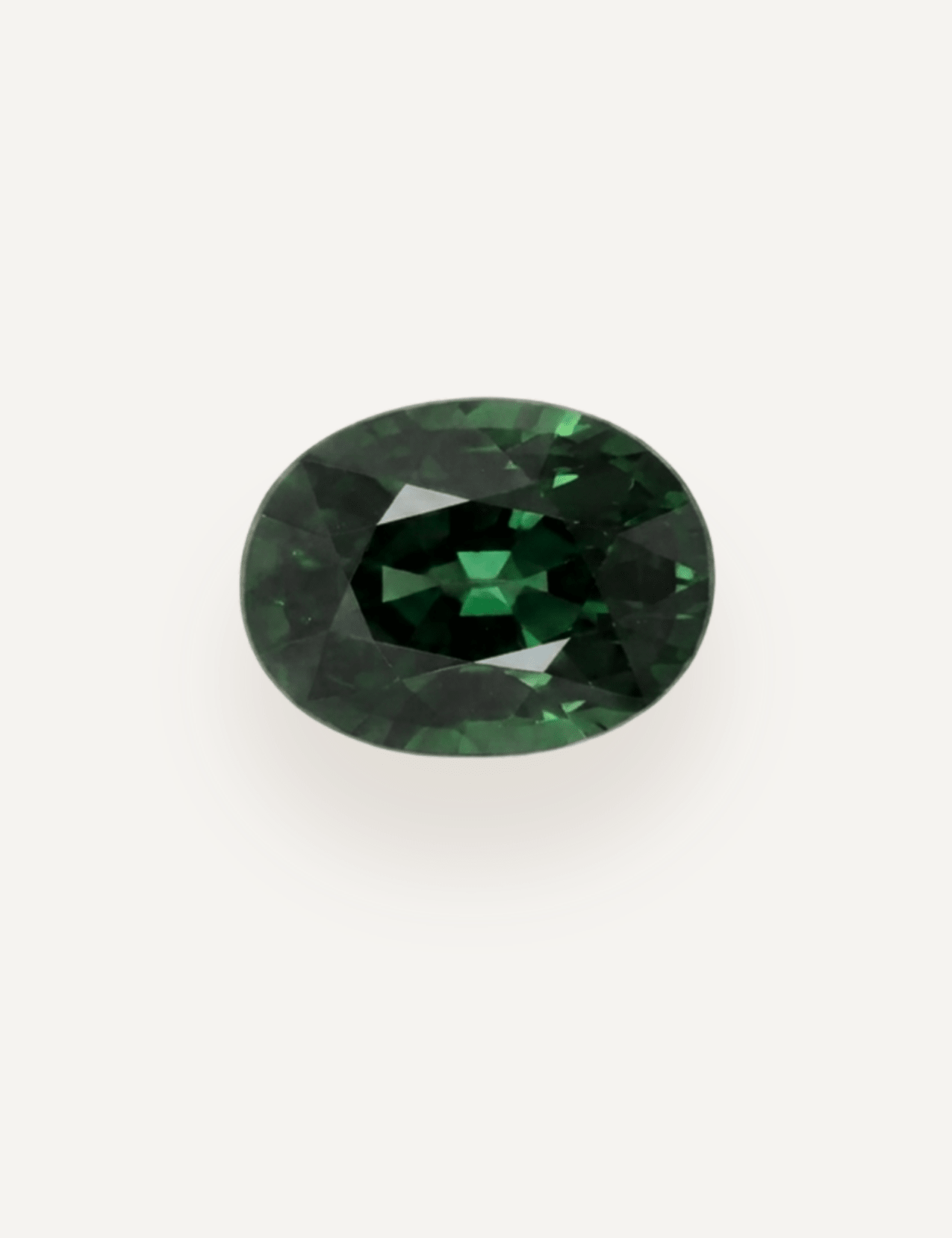 2.24ct Queensland Green Parti Oval Cut Sapphire - Molten Store