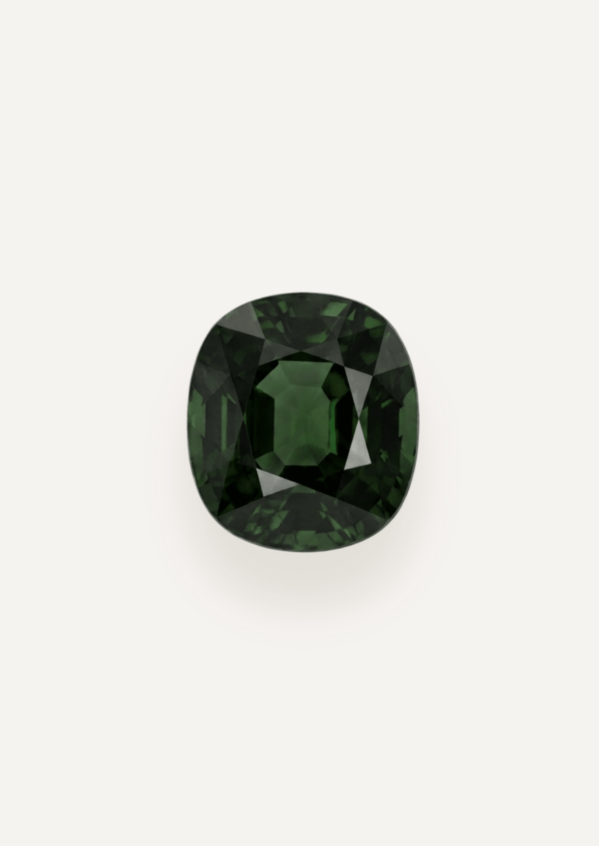2.28ct Queensland Green Parti Cushion Cut Sapphire - Molten Store