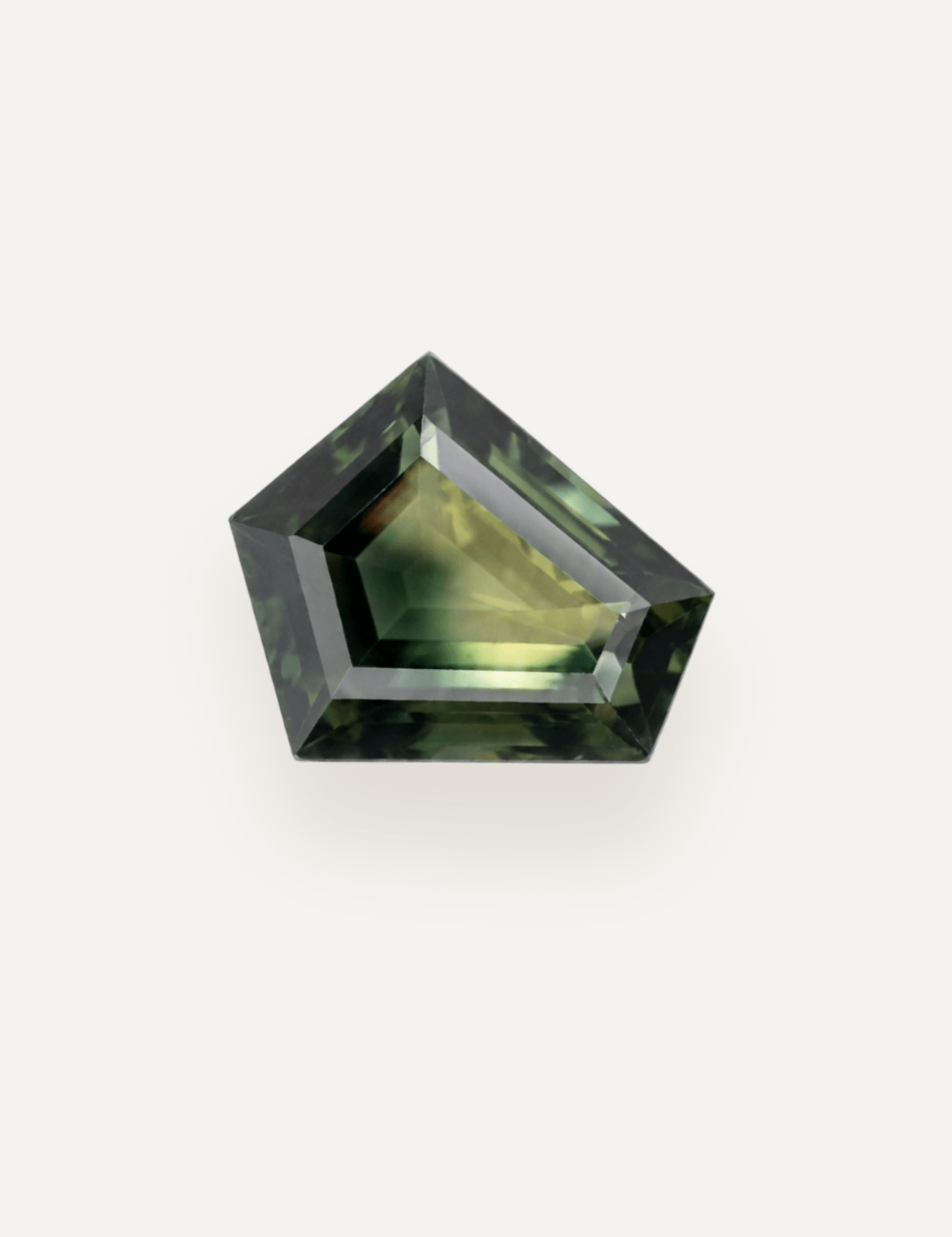 2.36ct Queensland Green Parti Fancy Cut Sapphire - Molten Store