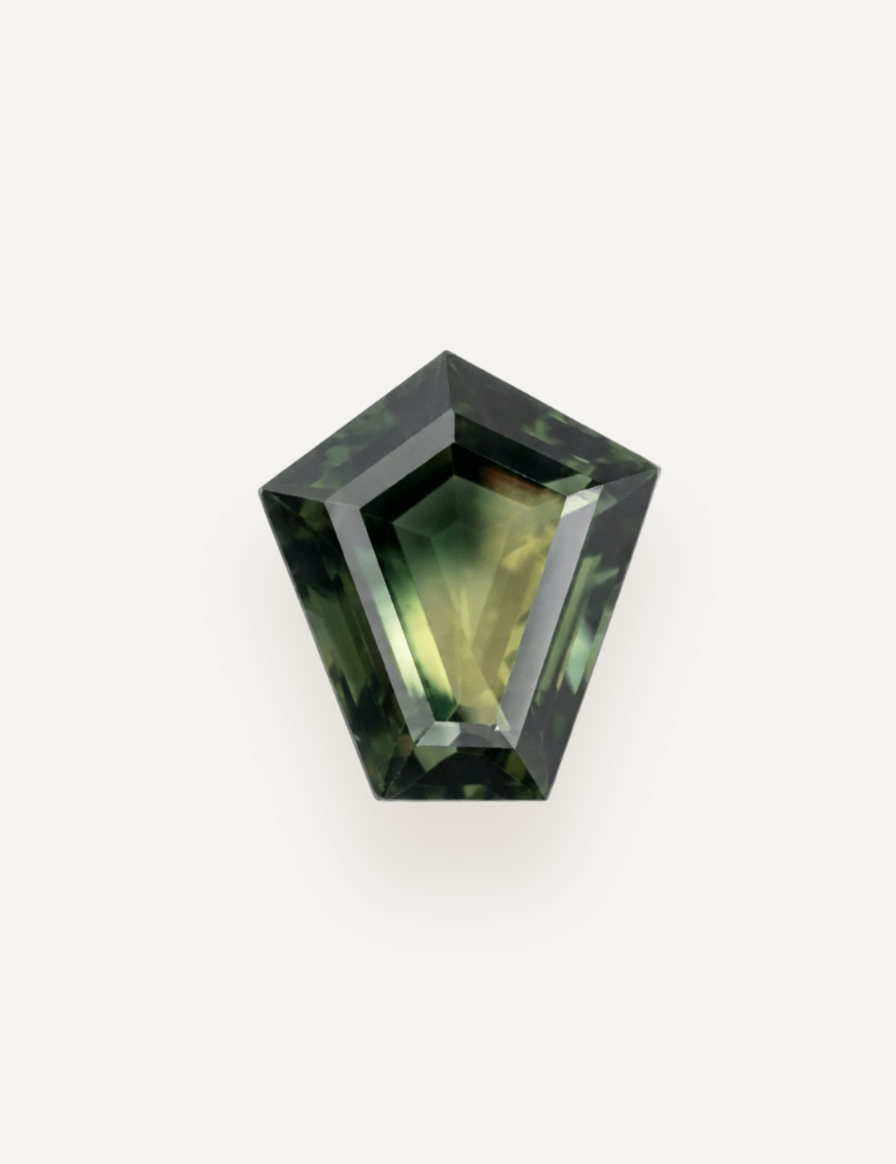 2.36ct Queensland Green Parti Fancy Cut Sapphire - Molten Store