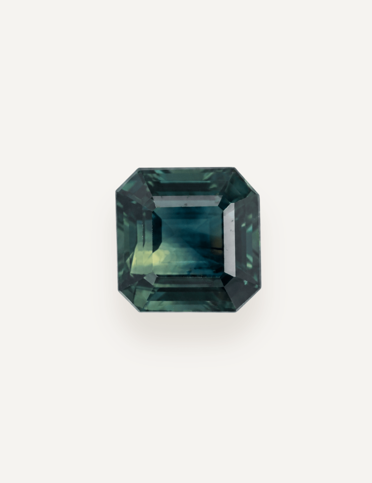 2.57ct Queensland Green Parti Emerald Cut Sapphire - Molten Store