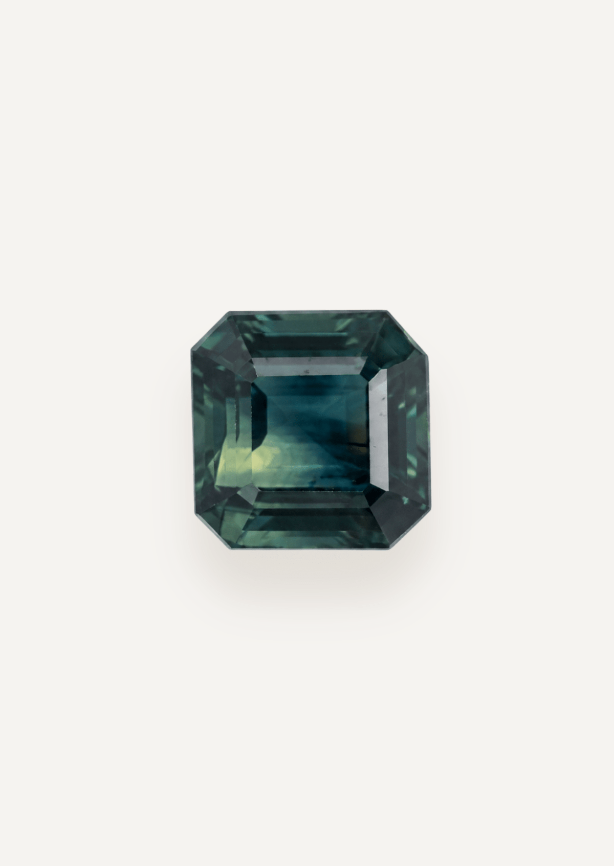 2.57ct Queensland Green Parti Emerald Cut Sapphire - Molten Store