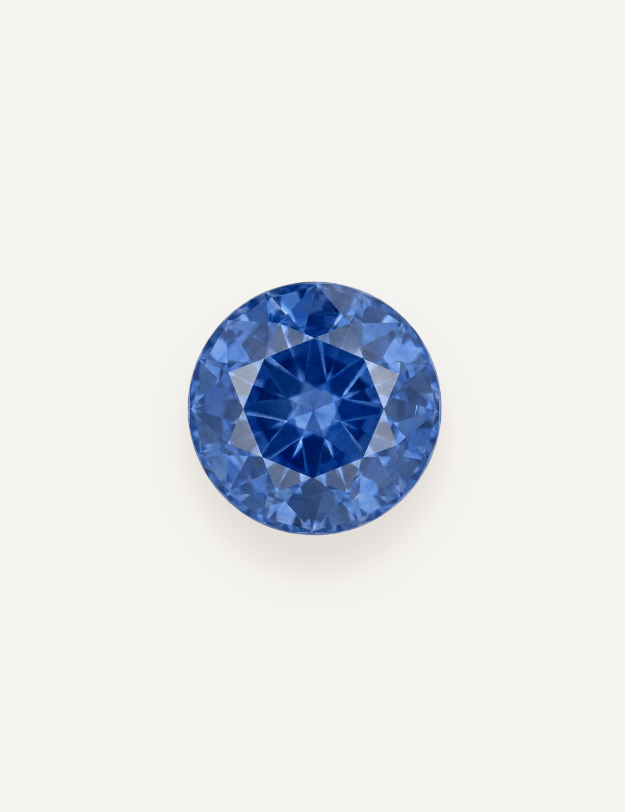 2.67 TCW Ceylon Blue Round Brilliant Cut Sapphire Set - Molten Store