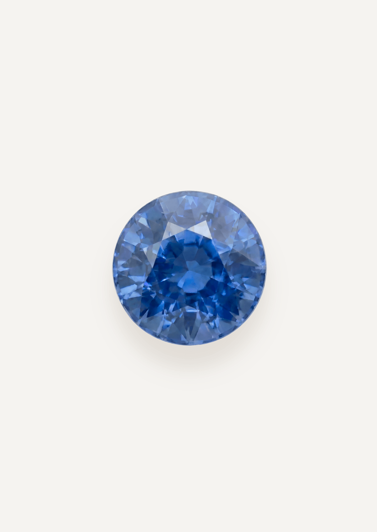 2.67 TCW Ceylon Blue Round Brilliant Cut Sapphire Set - Molten Store