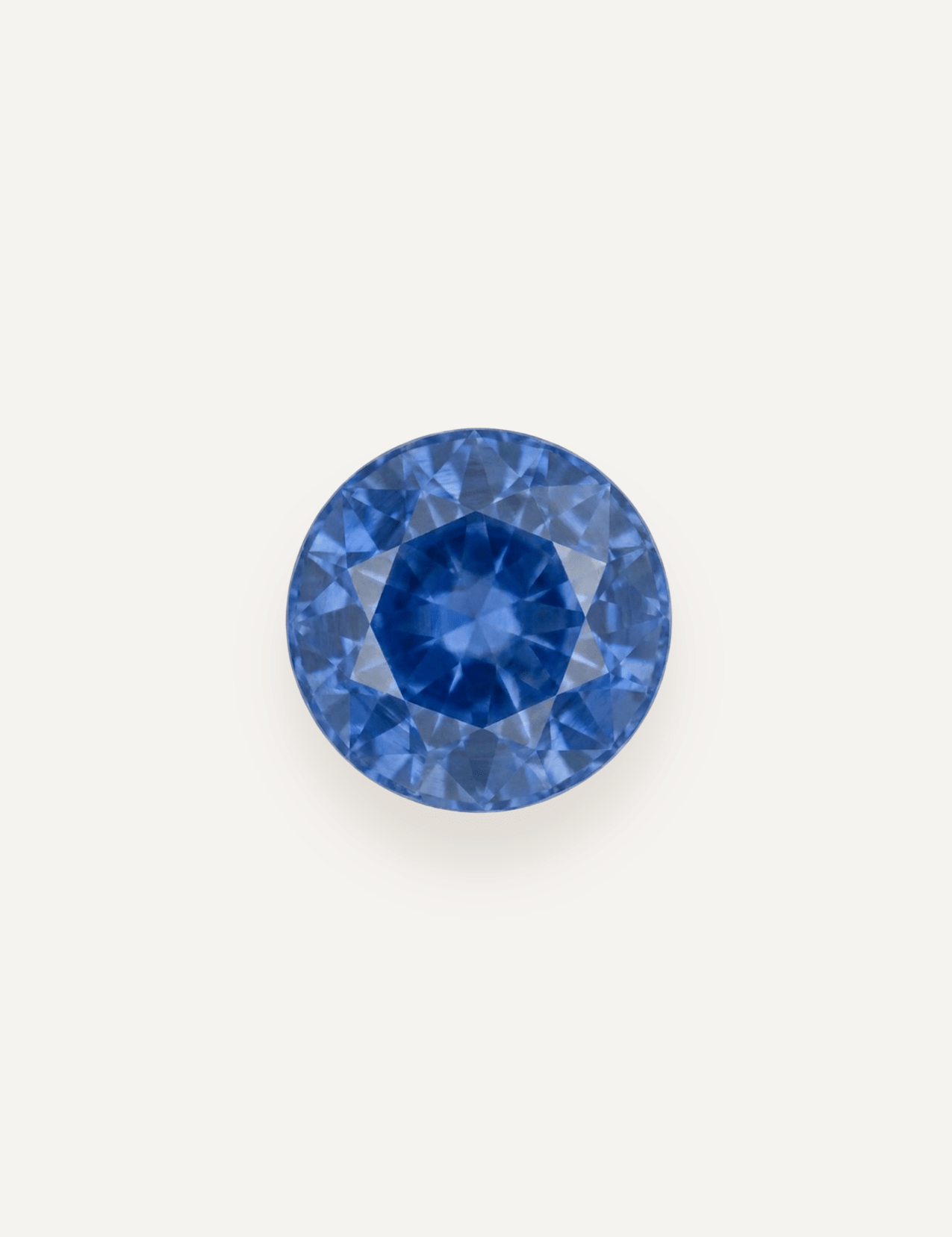 2.67 TCW Ceylon Blue Round Brilliant Cut Sapphire Set - Molten Store