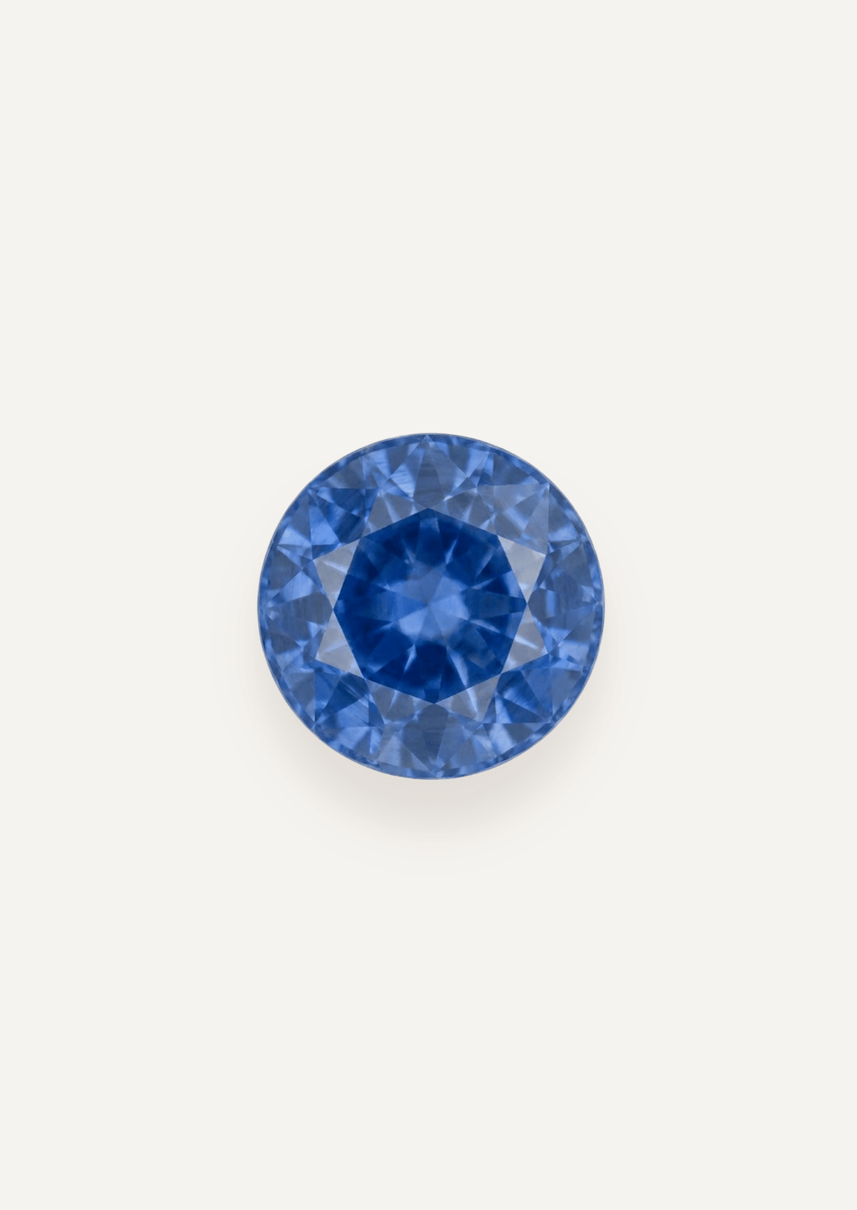 2.67 TCW Ceylon Blue Round Brilliant Cut Sapphire Set - Molten Store