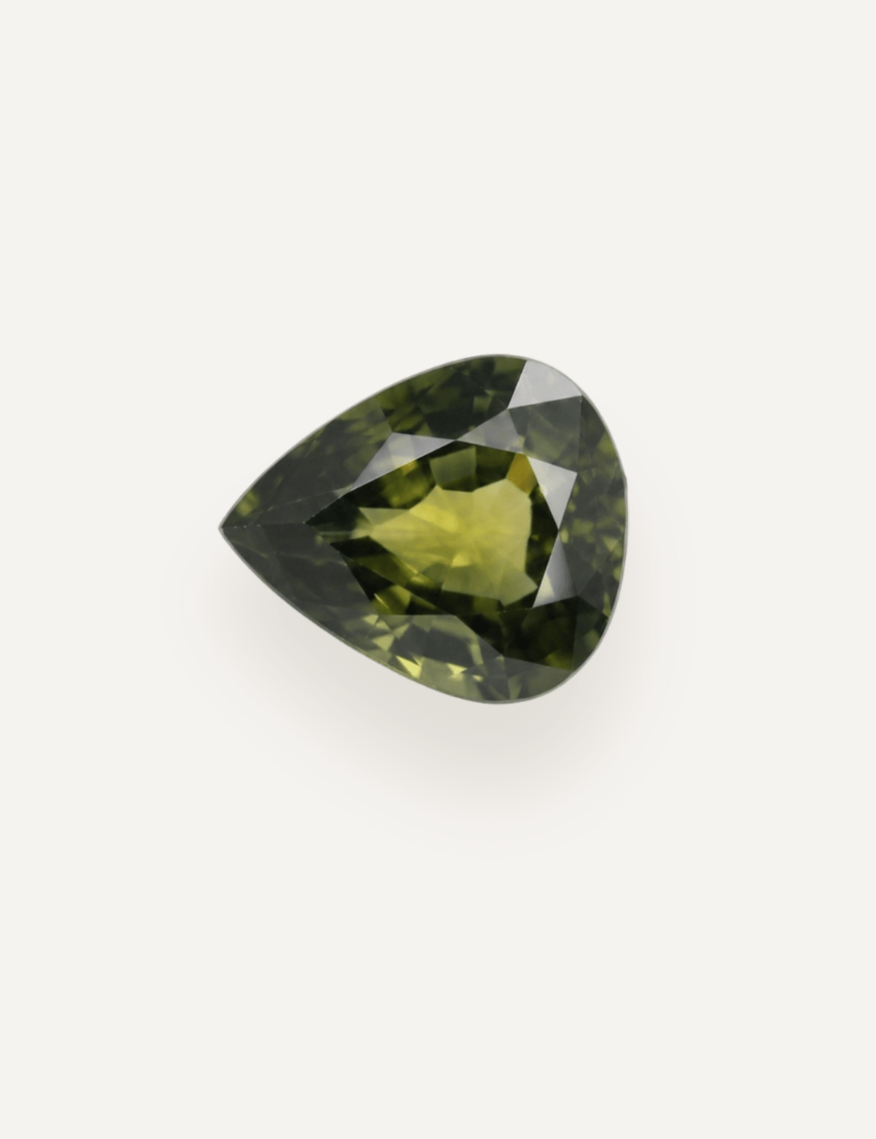 2.85ct Queensland Green Parti Pear Cut Sapphire - Molten Store