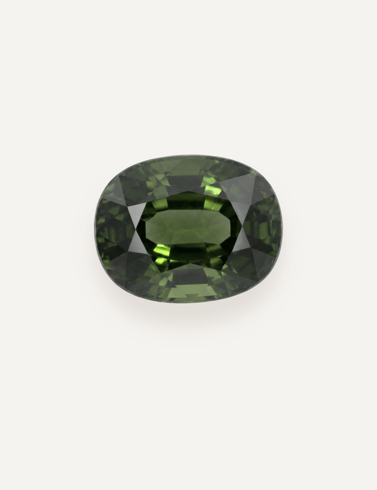2.96ct Queensland Green Parti Oval Cut Sapphire - Molten Store