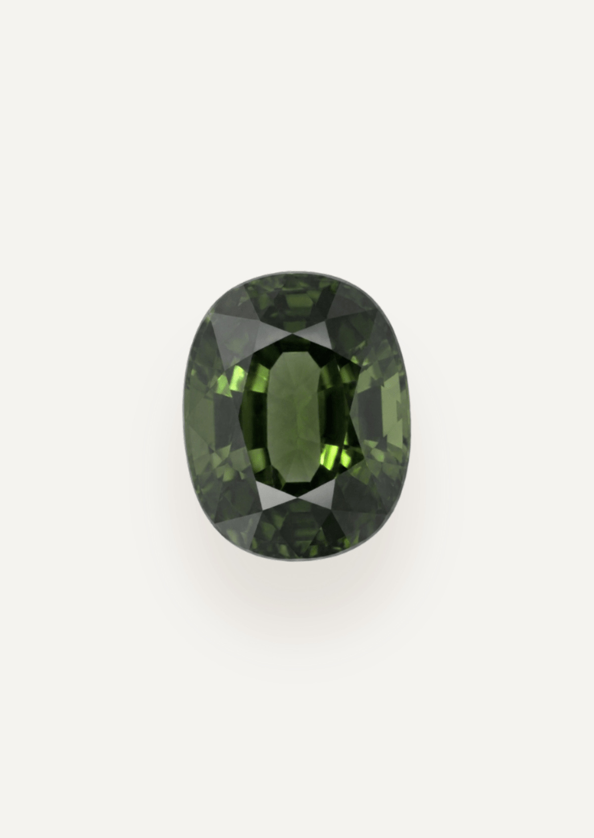 2.96ct Queensland Green Parti Oval Cut Sapphire - Molten Store