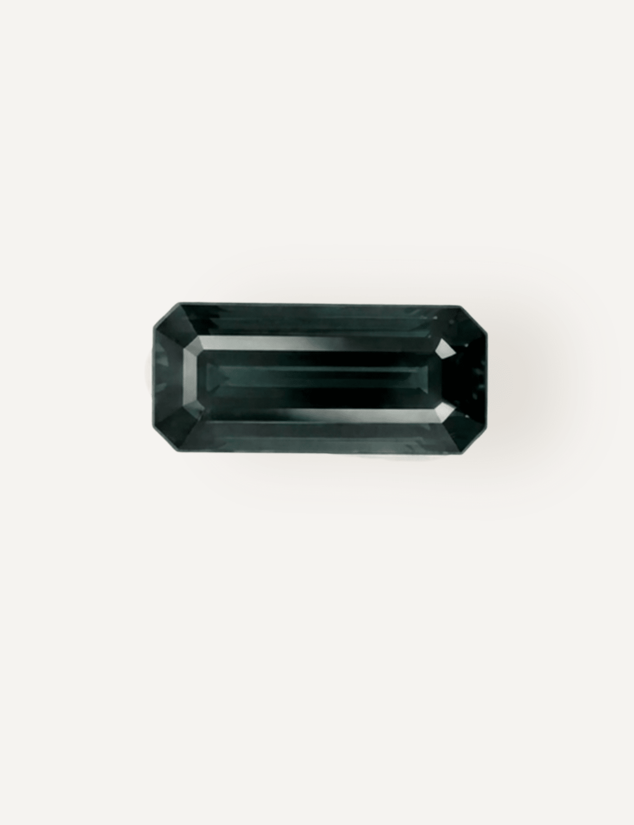2.98ct Australian Green Parti Emerald Cut Sapphire - Molten Store