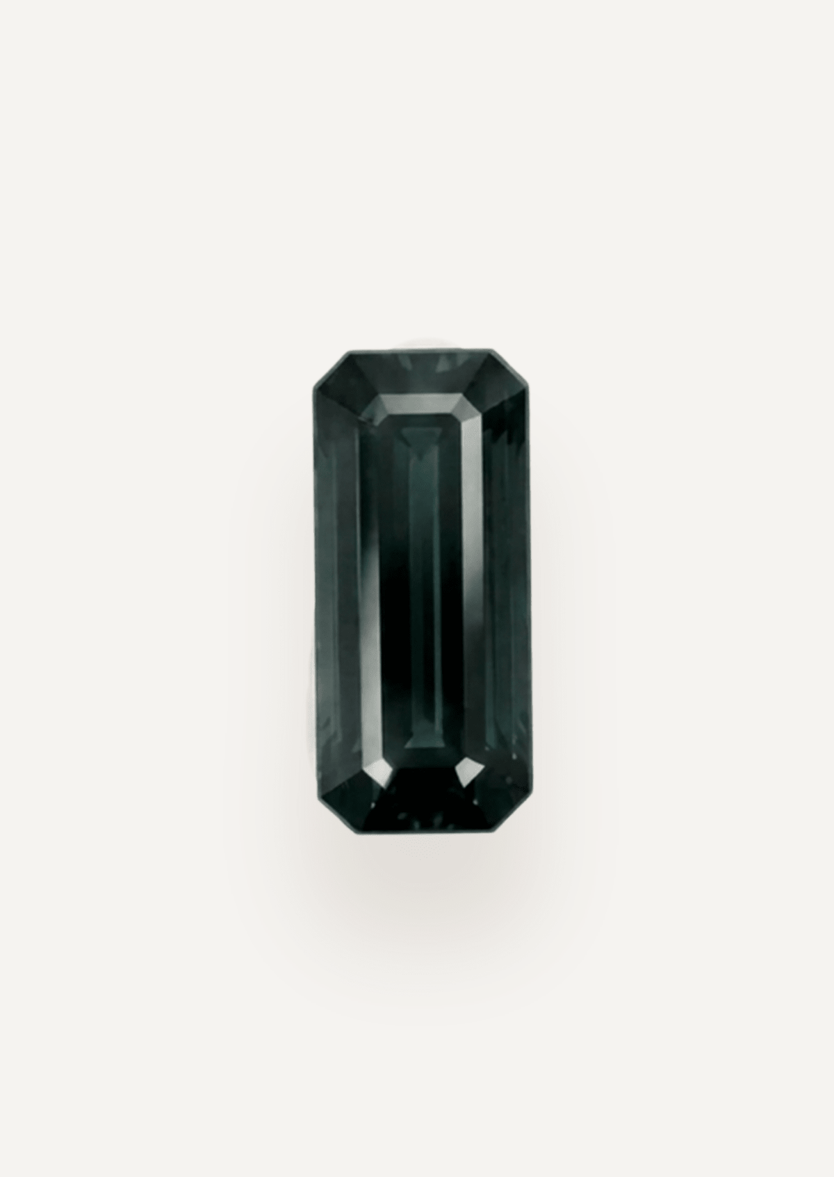 2.98ct Australian Green Parti Emerald Cut Sapphire - Molten Store