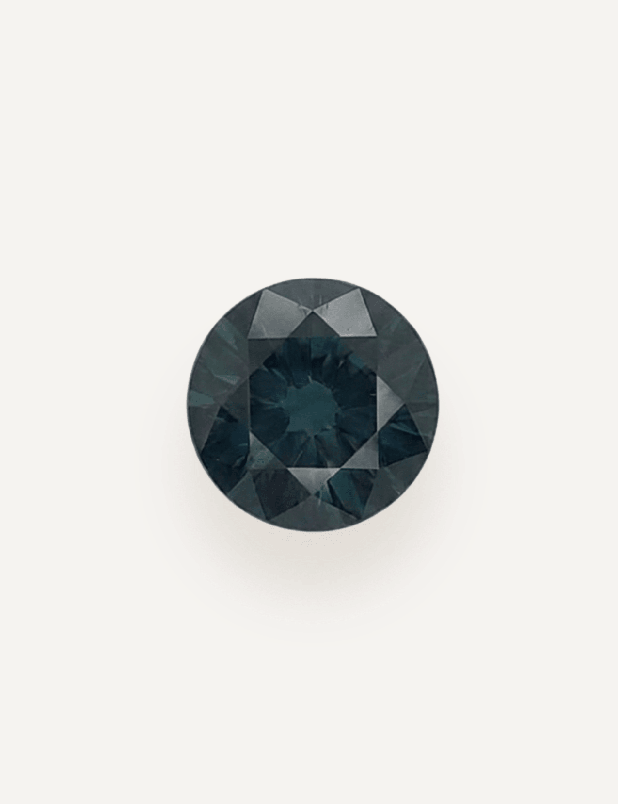 3.21ct Australian Green Parti Round Cut Sapphire - Molten Store