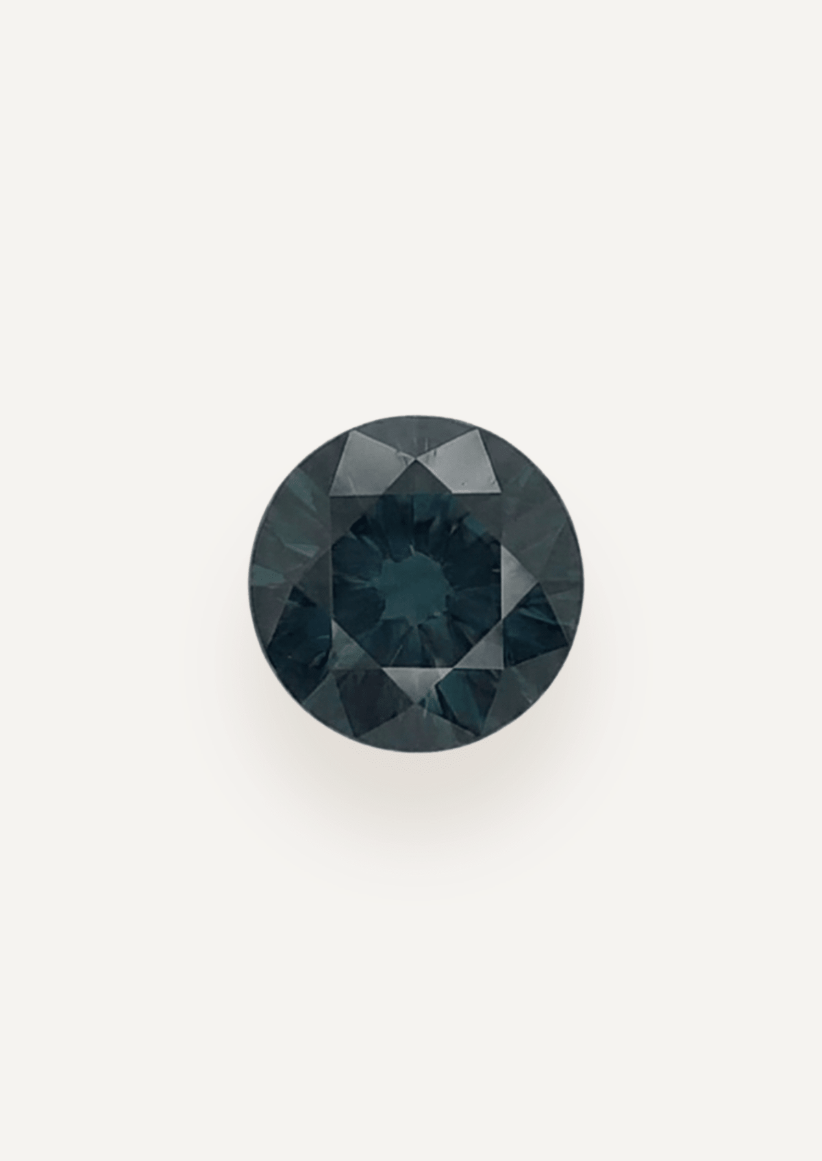 3.21ct Australian Green Parti Round Cut Sapphire - Molten Store