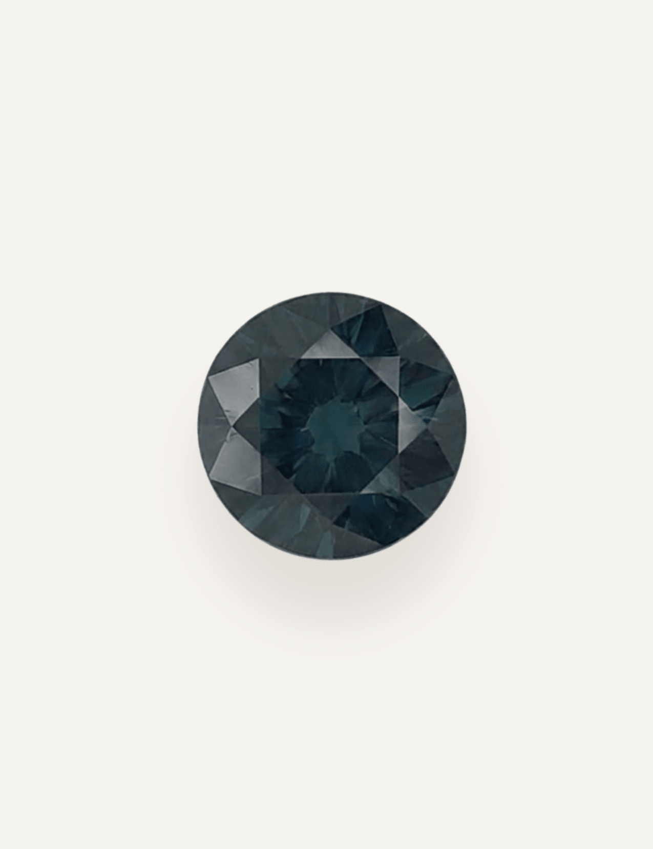 3.21ct Australian Green Parti Round Cut Sapphire - Molten Store