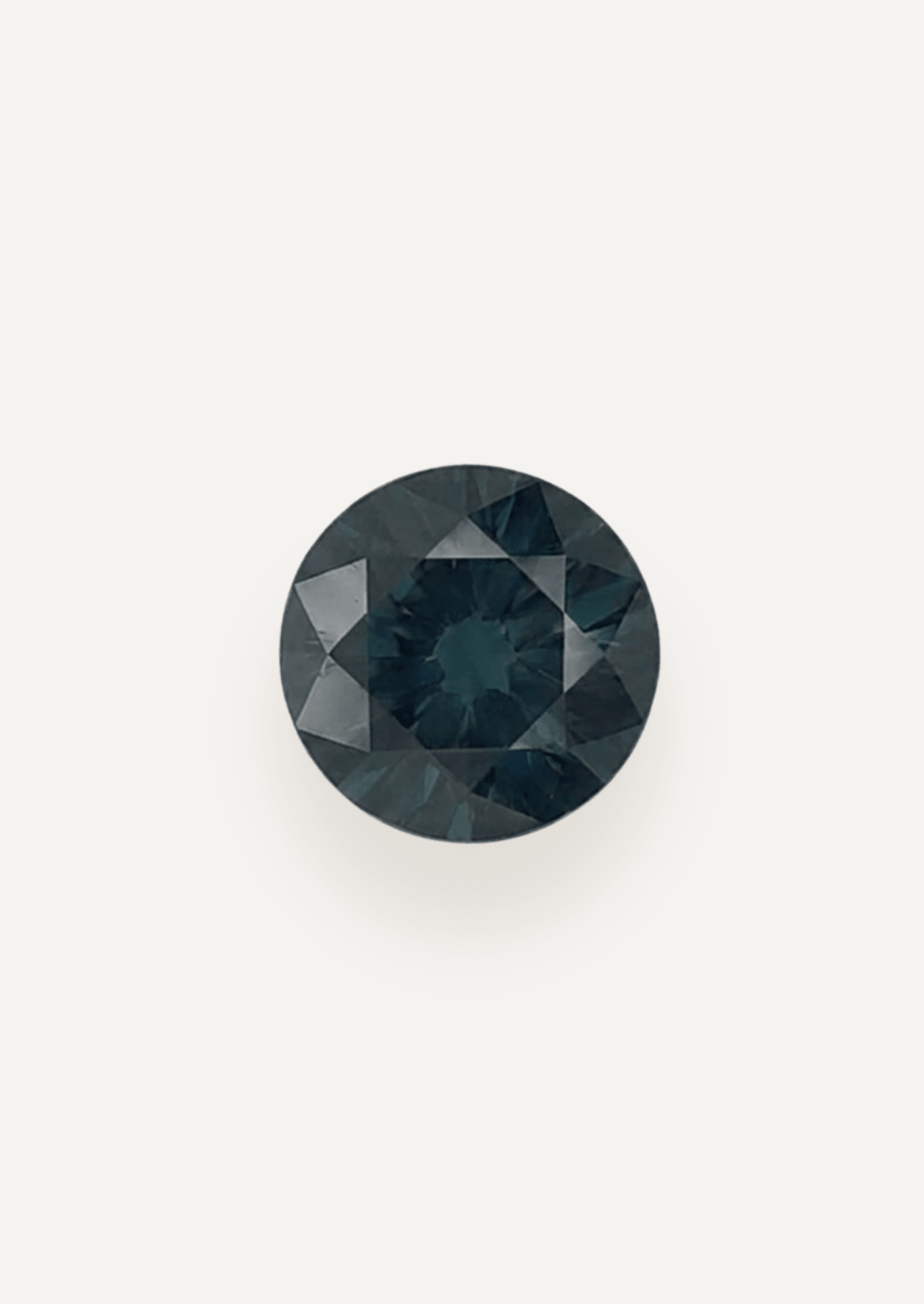 3.21ct Australian Green Parti Round Cut Sapphire - Molten Store