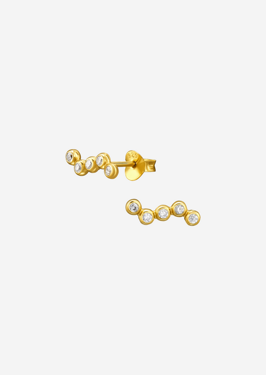 The Love Letter 14ct Gold Vermeil Hoop Earrings - Molten Store