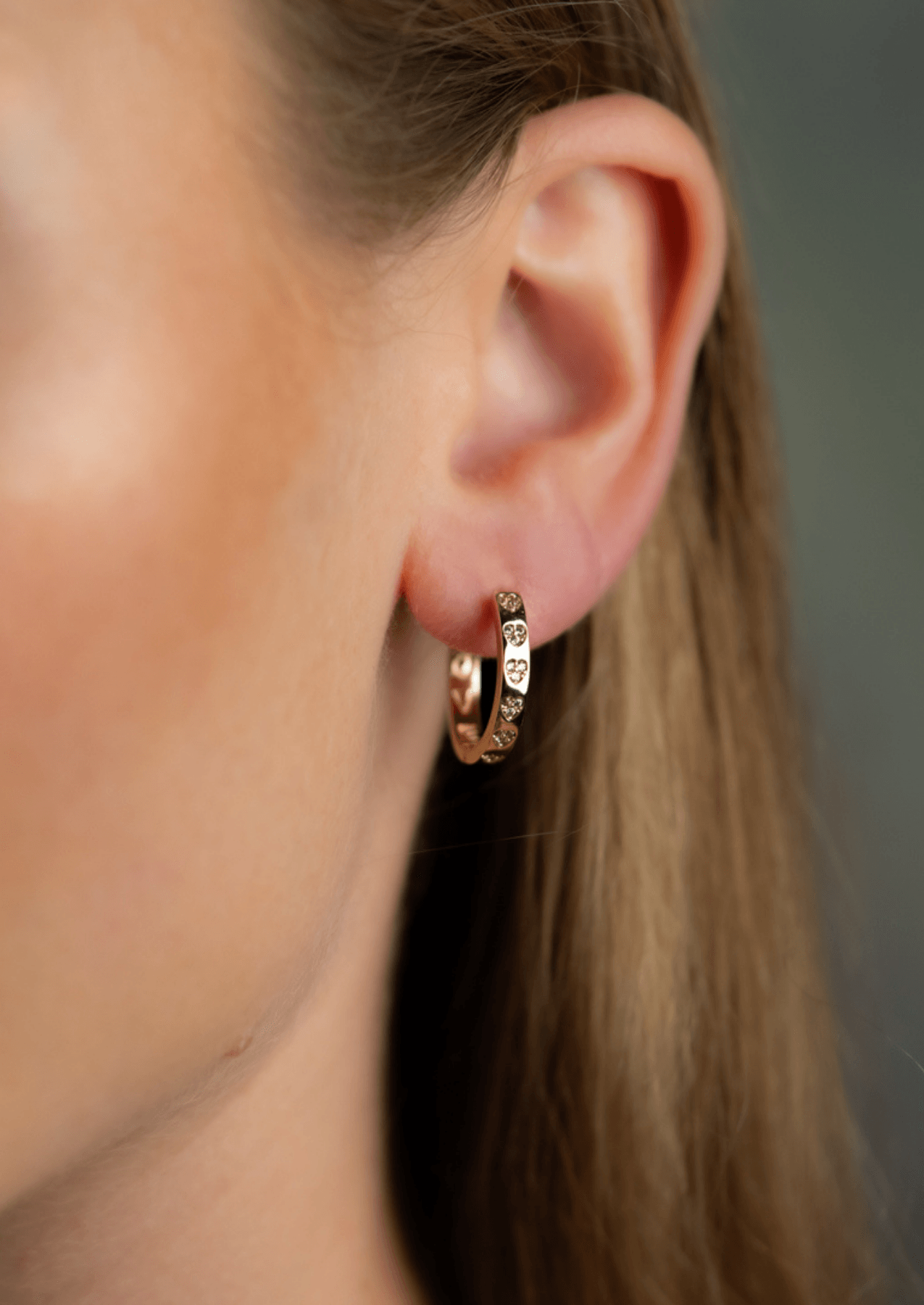 The Love Letter 14ct Gold Vermeil Hoop Earrings - Molten Store