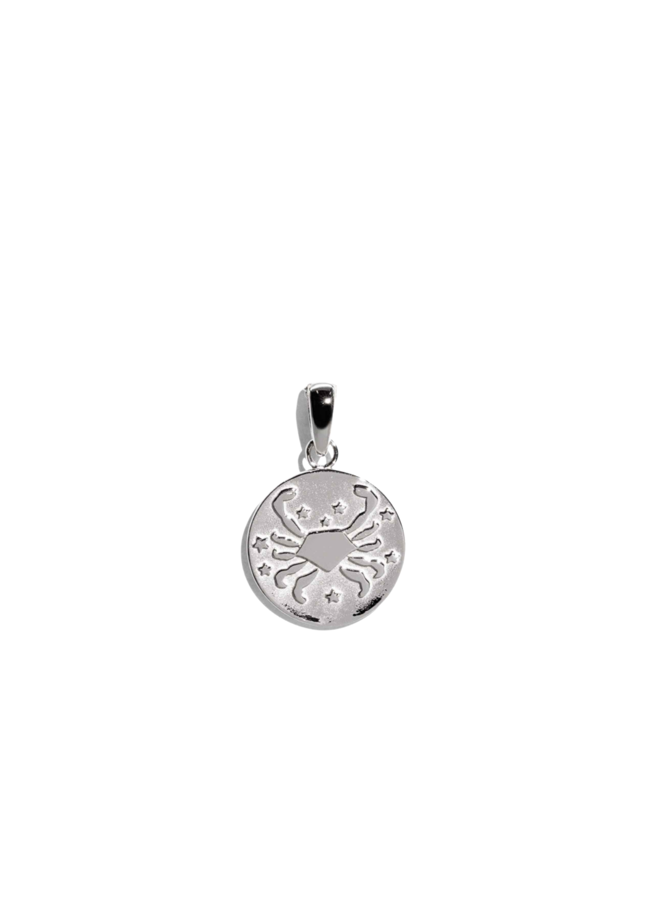The Cancer Zodiac Silver Pendant