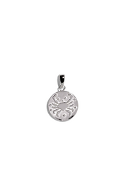 The Cancer Zodiac Silver Pendant