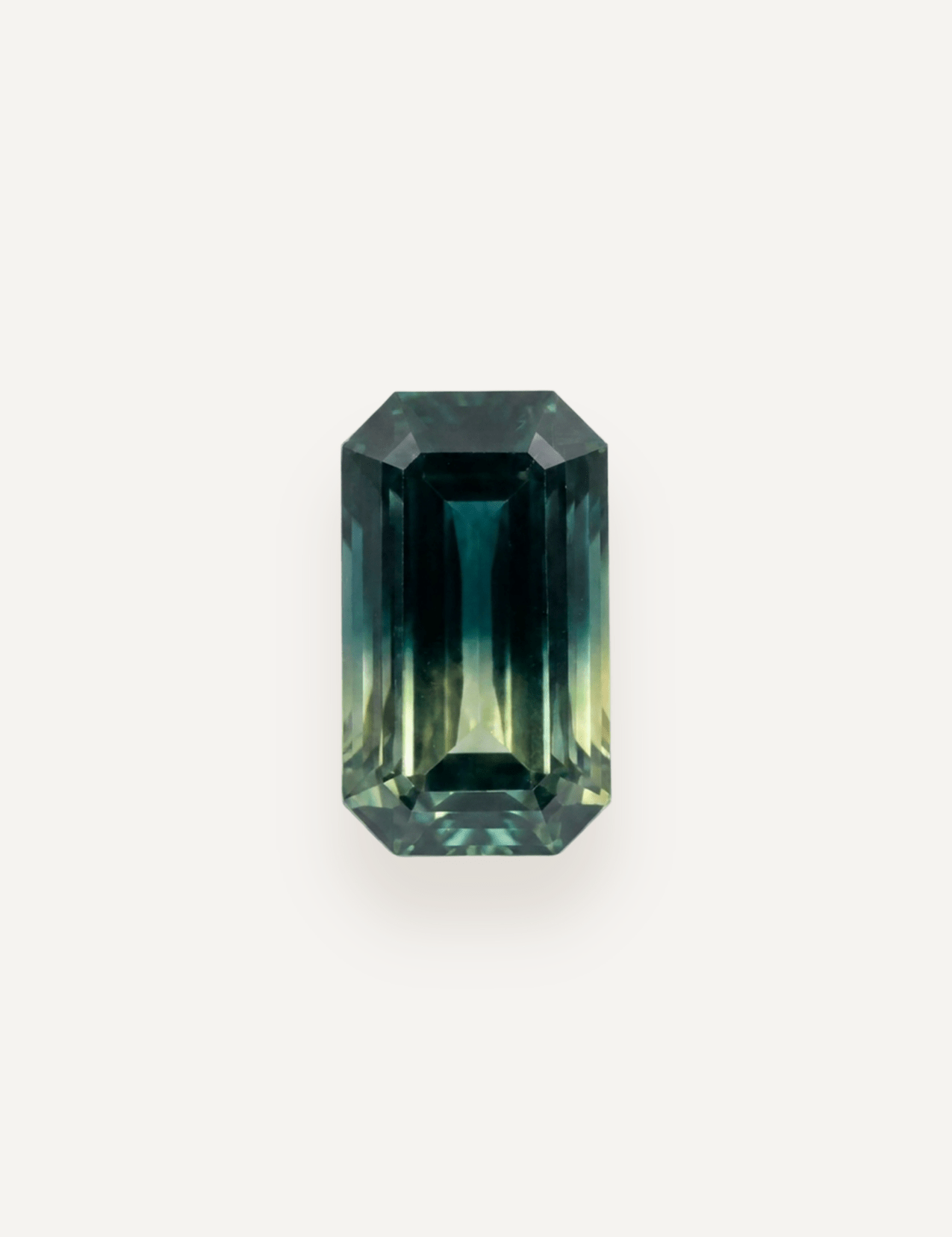 4.13ct Emerald Cut Parti Sapphire - Molten Store